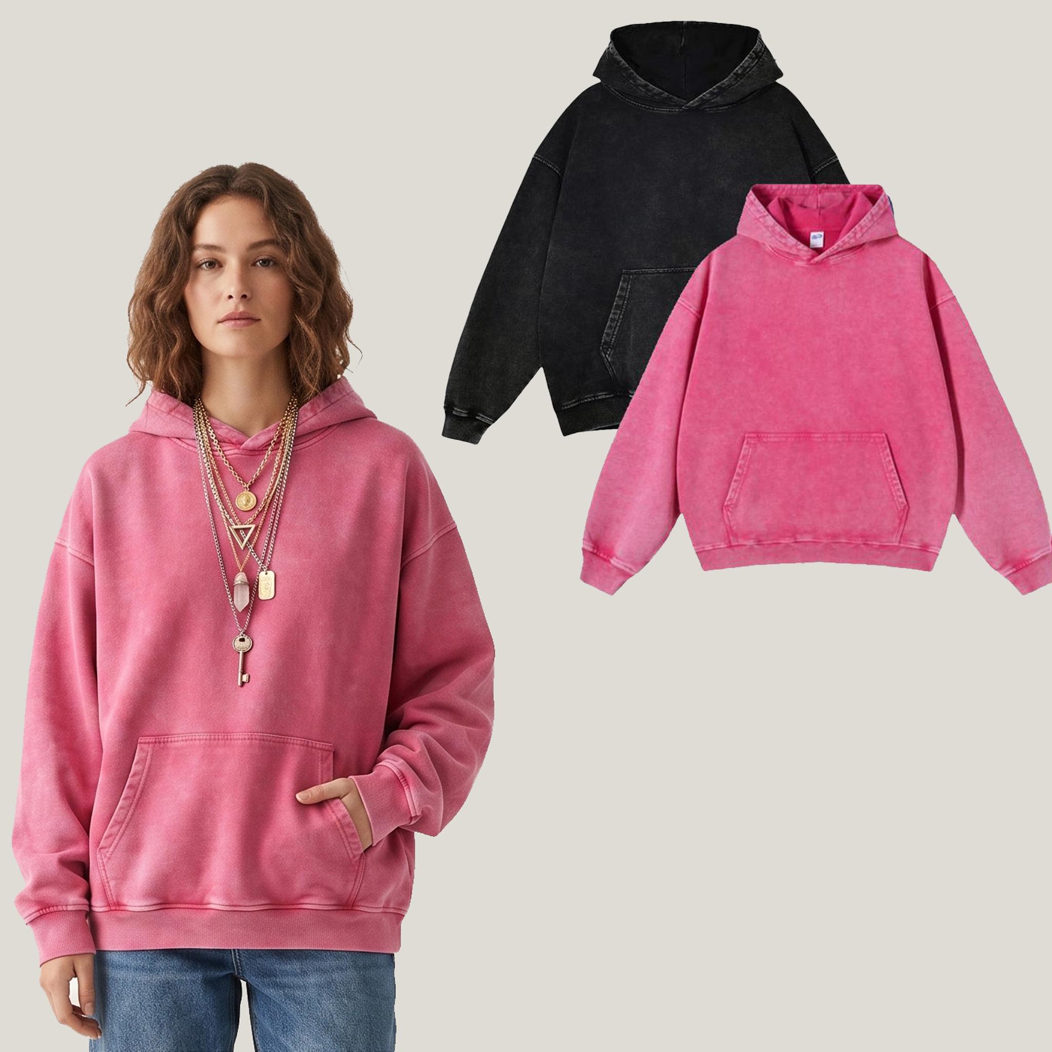 ce5966c8b4fc4979a4d20c5aad032b71tplv-fhlh96nyum-origin-jpeg.jpeg 2 Pack Heavyweight Acid Wash Hoodie Oversized Vintage Hoodies Unisex Distressed Faded Pullover Sweatshirt for Men Women Couples Y2K Streetwear Baggy Drop Shoulder Casual Comfy Loungewear Fall Winter Basic Everyday Fashion Tops - Image 1